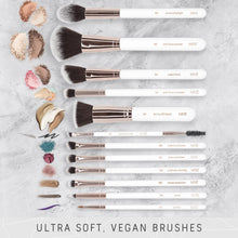 Load image into Gallery viewer, Complete Professional Vegan Makeup Brush Set - Soft Brushes &amp; Eco-Friendly Case