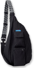 Load image into Gallery viewer, Versatile Black Sling Pack with Adjustable Rope Strap - Iconic Outdoor Style