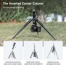 Load image into Gallery viewer, Compact 20" Aluminum Tripod with 360° Versatile Ball Head &amp; Smartphone Holder