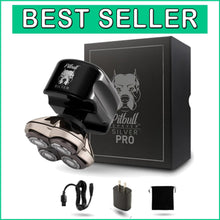 Load image into Gallery viewer, Portable Bald Head Shaver: Electric Wet &amp; Dry Grooming with Extended Battery