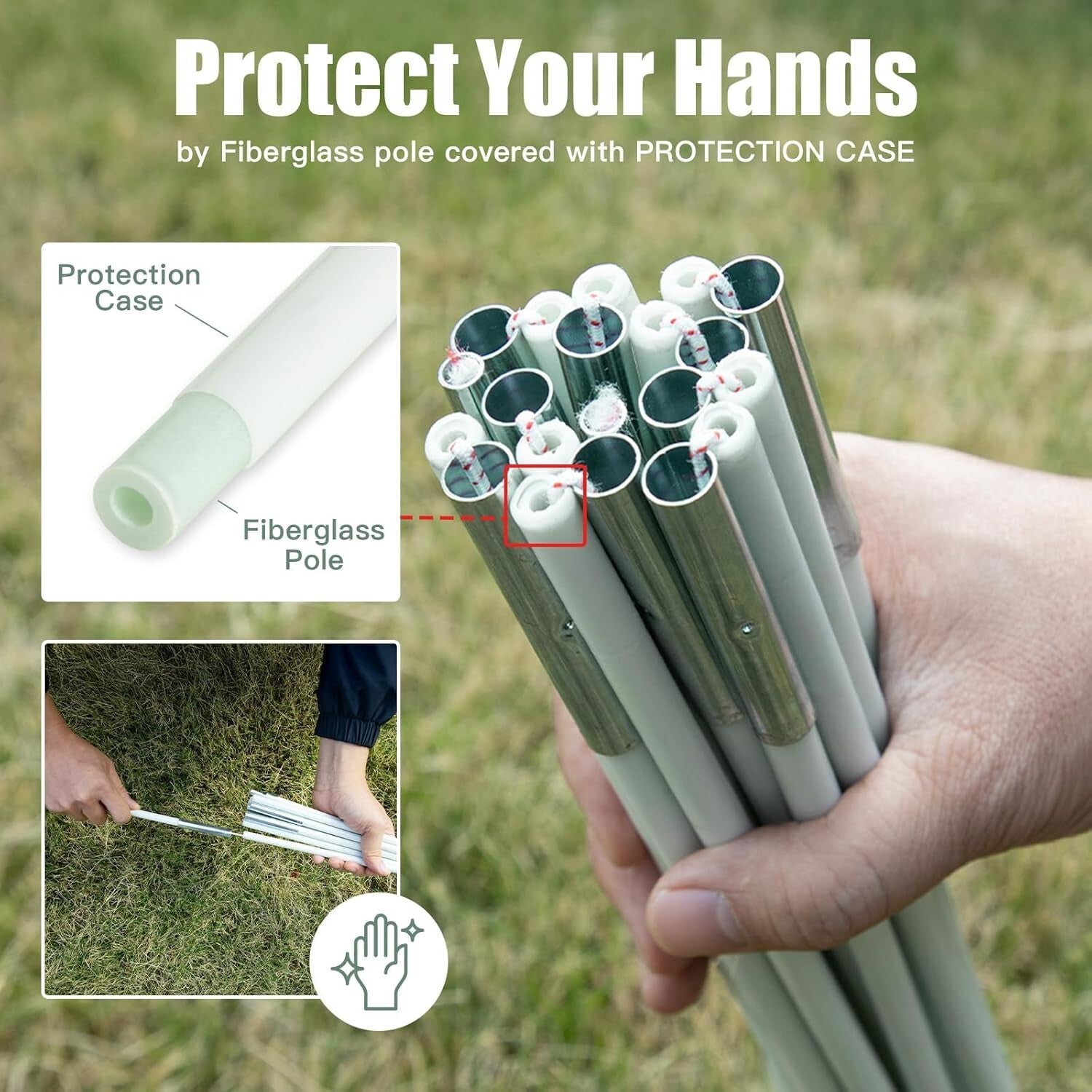 Compact 1-Person Camping Tent with Heavy Rainproof Design - Perfect for Scouts