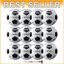 Load image into Gallery viewer, Youth &amp; Adult Soccer Balls - Durable PVC, Soft Foam, Sizes 3, 4 &amp; 5 - Bulk Set
