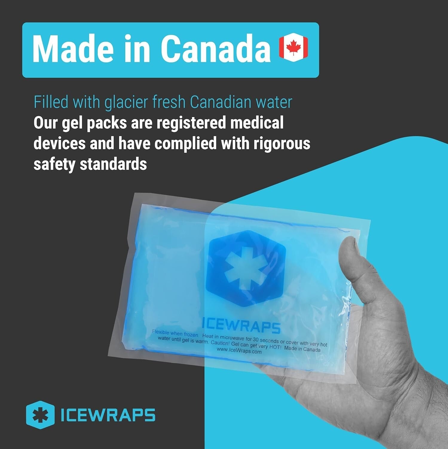 60-Packs Hot & Cold Gel Ice Packs for Instant Pain Relief - Flexible & Reusable