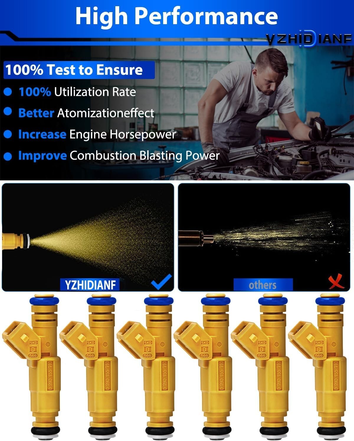 Energy-Saving 4-Hole Fuel Injectors for Jeep Vehicles - Long Lasting & Reliable