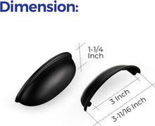 Load image into Gallery viewer, Premium Quality 35 Count Black Drawer Handles - Easy Install 3-Inch Center