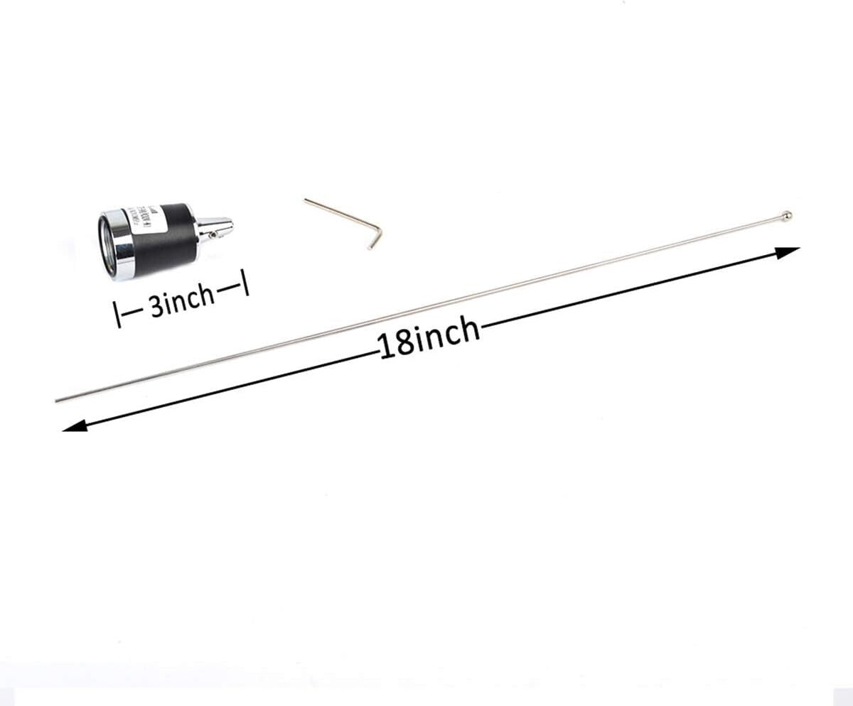 Lightweight 144Mhz/430Mhz Antenna + 13ft Cable for Enhanced Mobile Connectivity