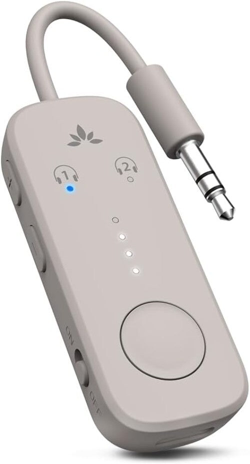 Dual Device Airplane Bluetooth Adapter with aptX Adaptive for Optimal Sound