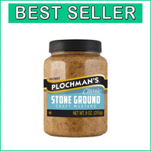 Load image into Gallery viewer, Zesty Coarse Grain Mustard, 12-Pack Natural Stone, Perfect for Gourmet Cooking