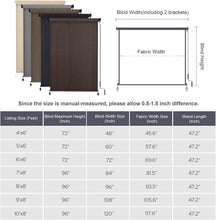 Load image into Gallery viewer, Stylish 4' x 6' Cordless Outdoor Shade - Safe, Easy, &amp; Breathable for Your Home