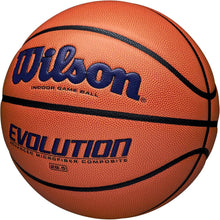 Load image into Gallery viewer, Evolution Indoor Basketball - Sizes 5, 6 &amp; 7 - NFHS Approved for Serious Players
