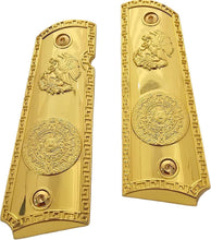 Load image into Gallery viewer, Luxury Gold-Plated 1911 Grips for Colt, Rock Island &amp; More - Ambidextrous Design