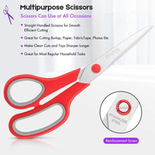 Load image into Gallery viewer, Ambidextrous 8" Cutting Scissors Set of 50 - Comfort and Precision Guaranteed
