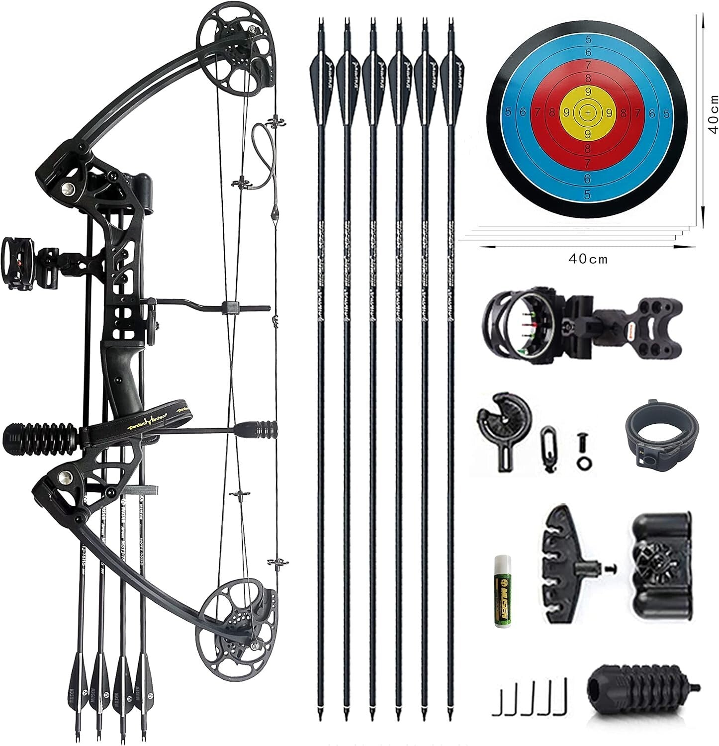 Adjustable 0-70 Lbs Compound Bow with Accessories - Perfect for Beginners