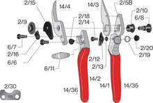 Load image into Gallery viewer, Swiss-Made Pruning Shears: Lightweight Garden Scissors with Steel Blade