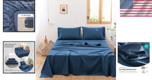 Load image into Gallery viewer, Soft Breathable King Size Linen &amp; Cotton Sheet Set - Elegant Home Essentials