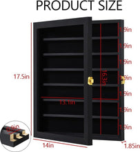 Load image into Gallery viewer, Premium Knife Display Cabinet, UV-Resistant &amp; Secure Locking Design, Black