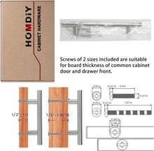 Load image into Gallery viewer, Stylish 50 Pack 3in Brushed Nickel Cabinet Pulls - Ambidextrous, Easy to Install