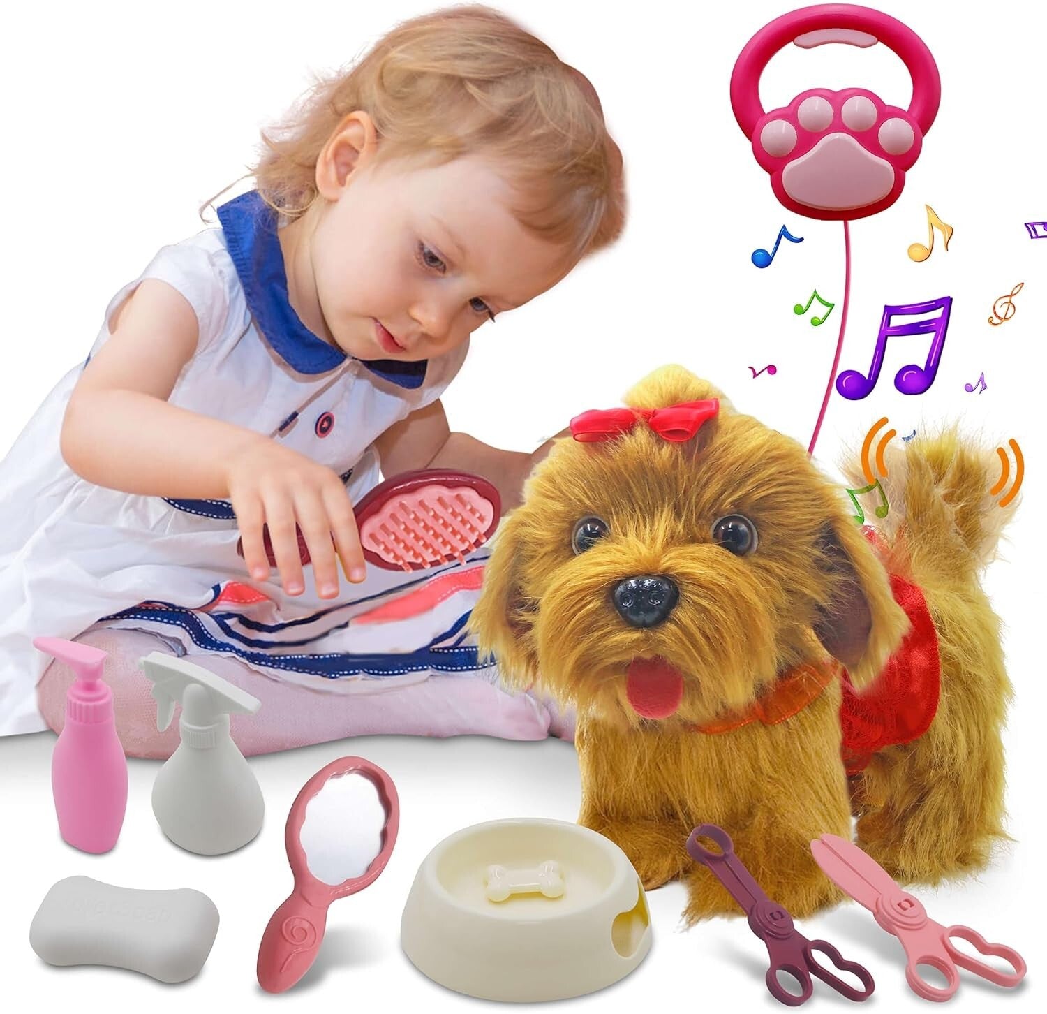 Cute Remote-Controlled Interactive Dog for Children Ages 2-4 - Birthday Gift