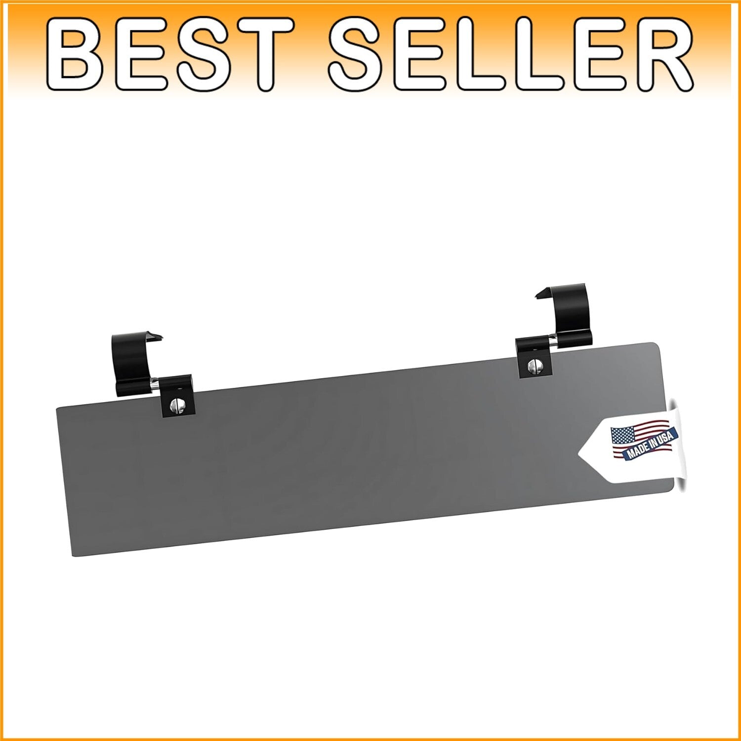 Durable Hook-and-Loop Car Sun Visor Extender with Polarized Lens for UV Defense