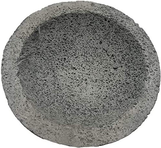 Culinary Craftsmanship - 8.6-Inch Molcajete Mortar and Pestle in Lava Stone