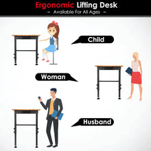 Load image into Gallery viewer, Multi-Level Height Adjustable Workbench with 4 AC Outlets for Garage and Home