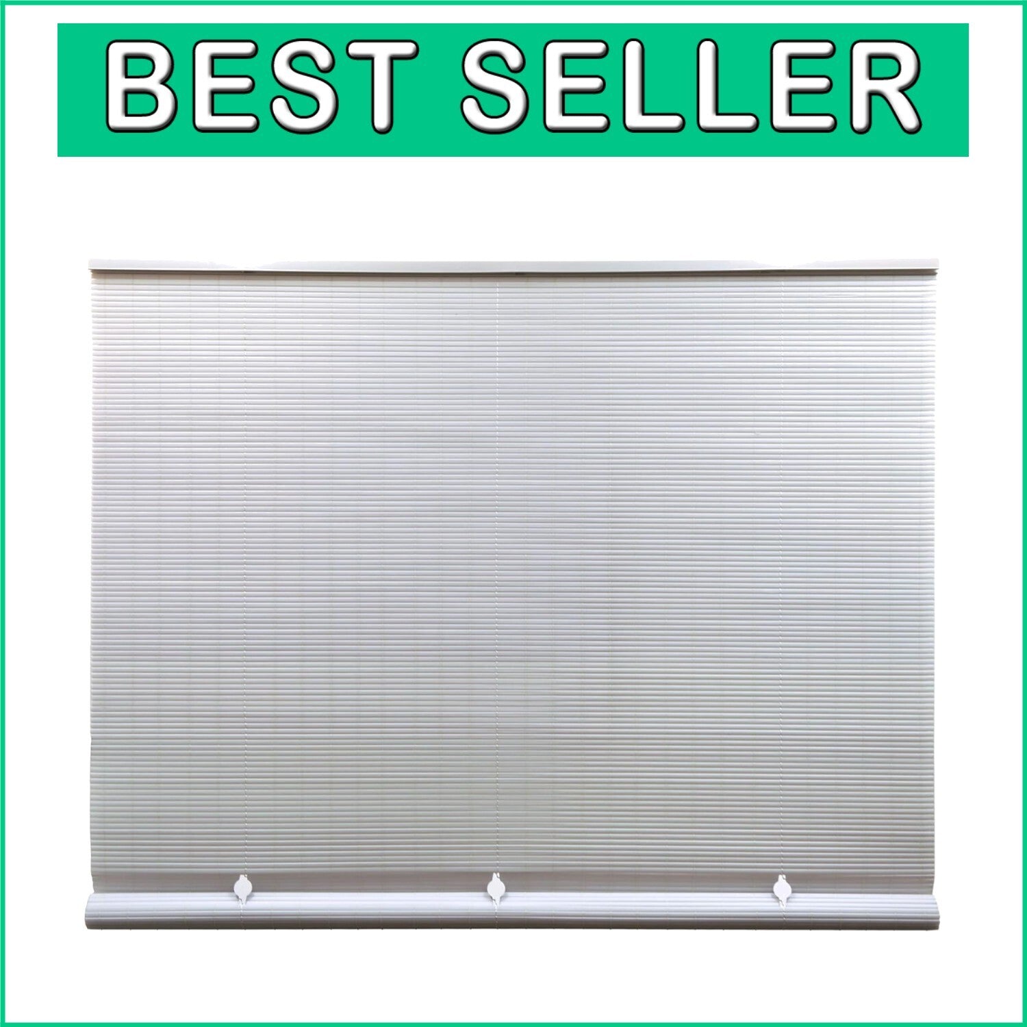 Elegant Waterproof Outdoor Shades - 72" W x 72" L Light Diffusing PVC Blinds