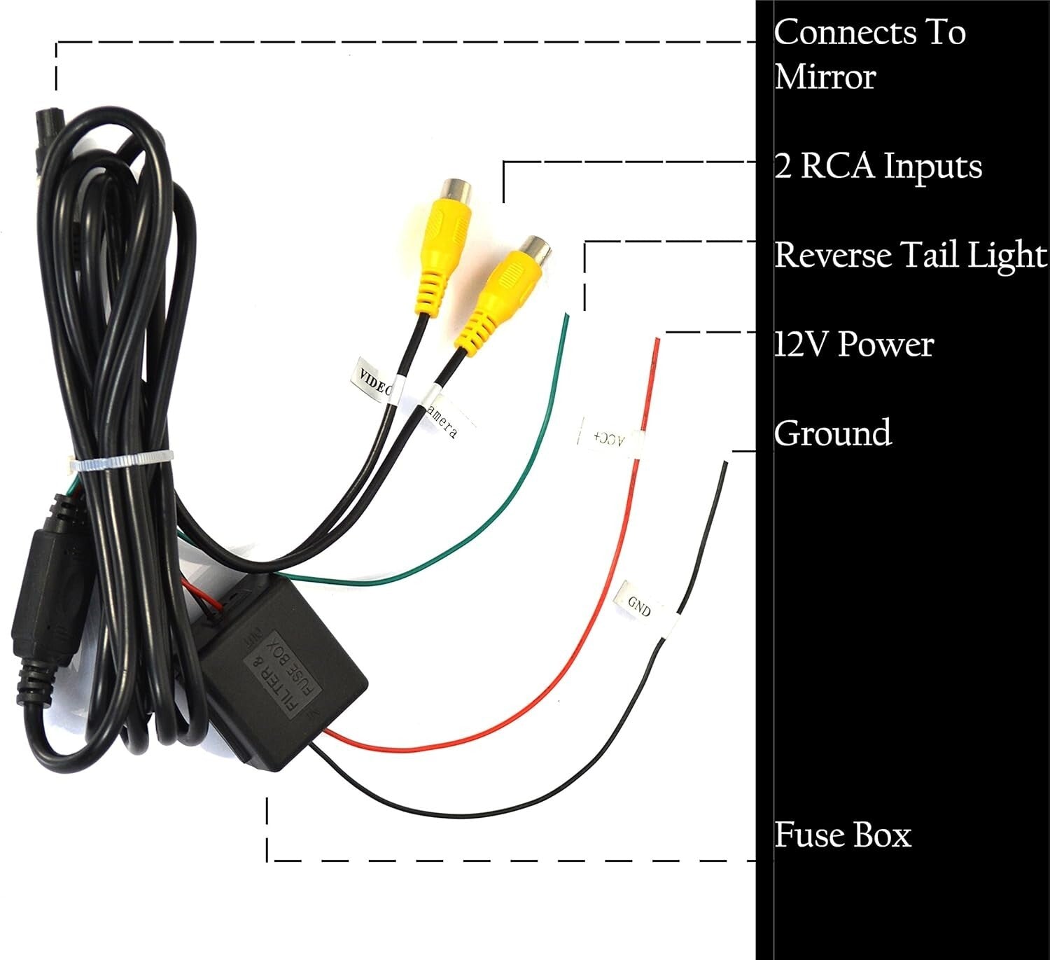 Auto Adjusting Rear View Mirror with 4.3" LCD - Easy Installation & Anti-Glare