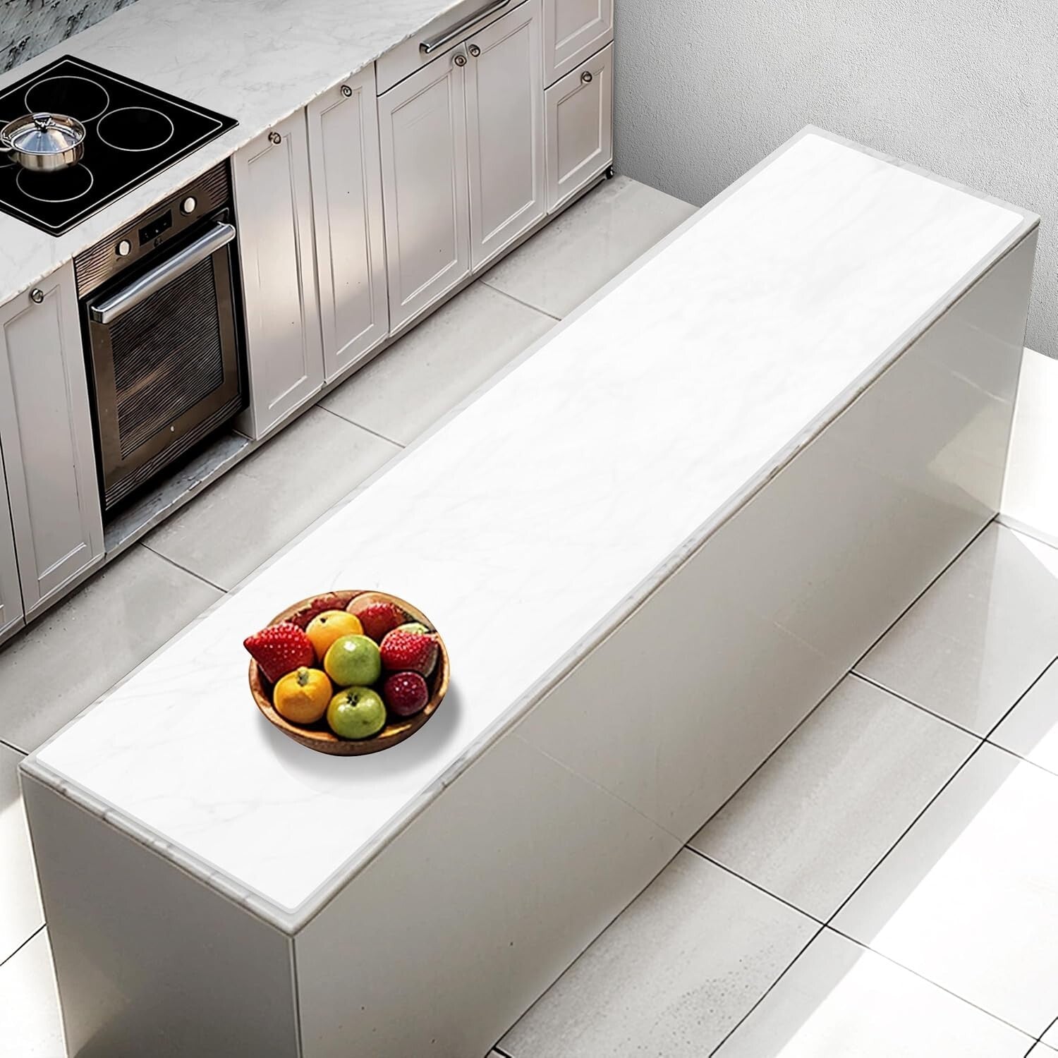 Durable Non-Slip Kitchen Silicone Mat 78.74" - Ideal for Countertop Protection