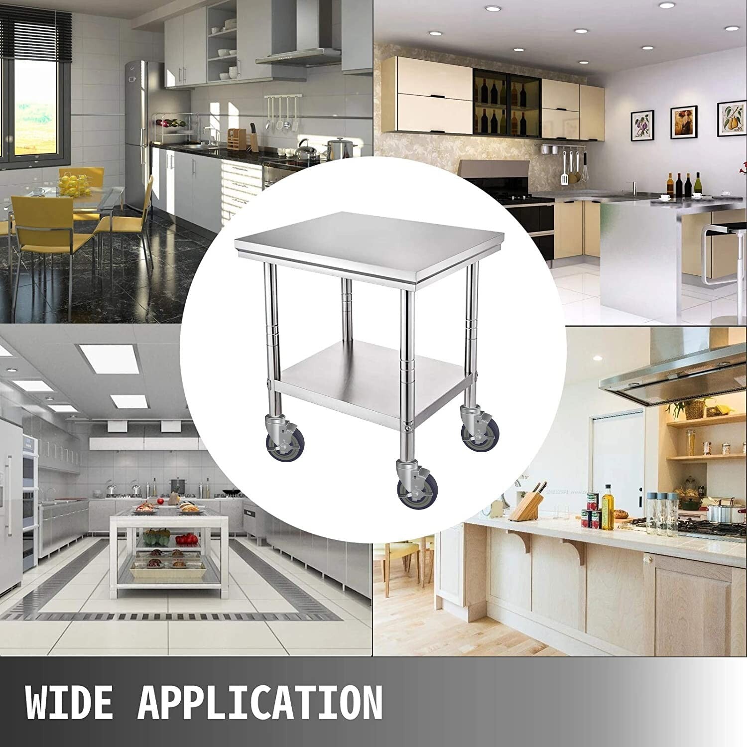 Adjustable 5-Inch Stem Caster Wheels Set for Easy Table Mobility and Height Lift