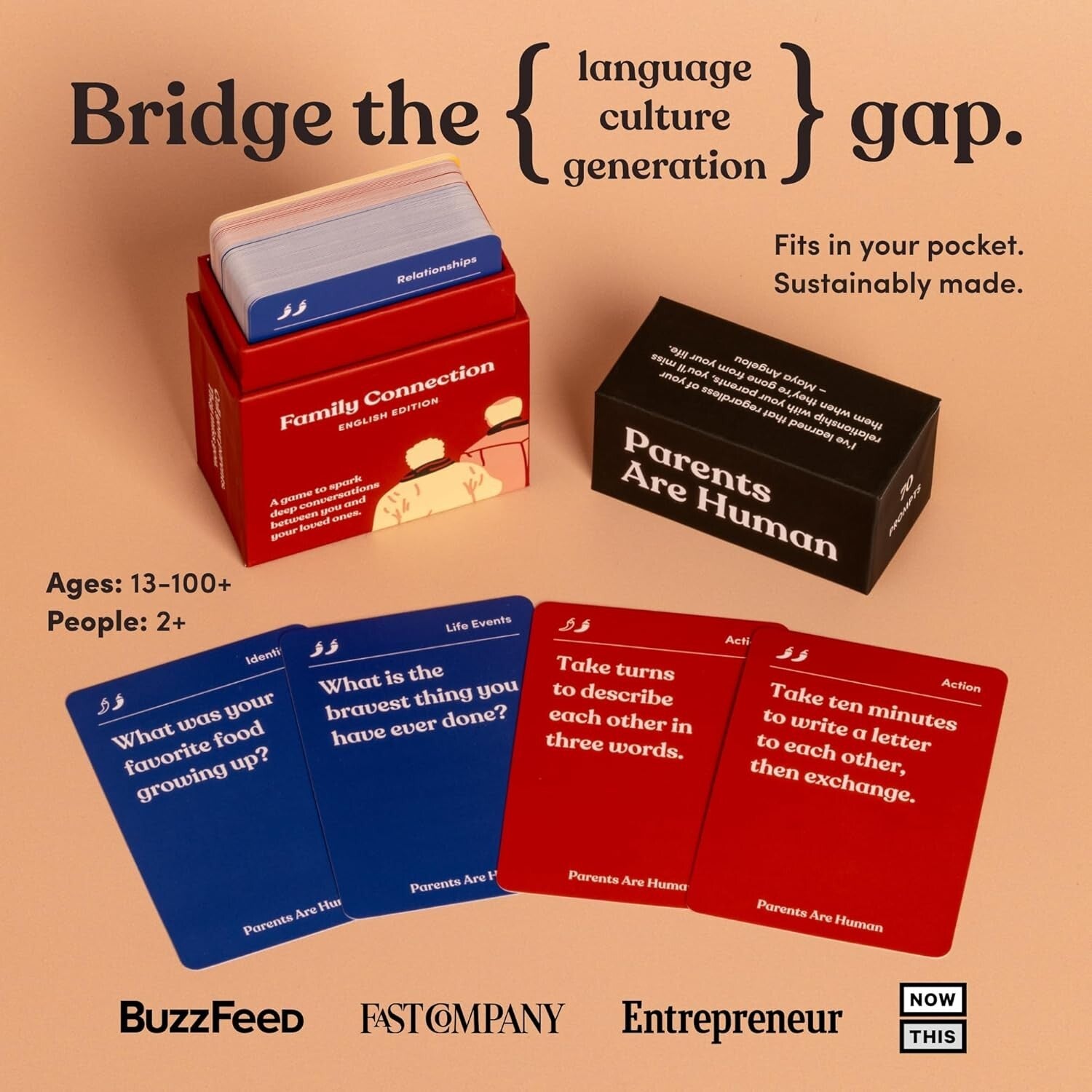 Durable Multi-Language Relationship Building Cards for Families & Teens