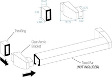 Load image into Gallery viewer, Complete Chrome Parts Kit for Framed Sliding Shower Doors - Upgrade Made Easy