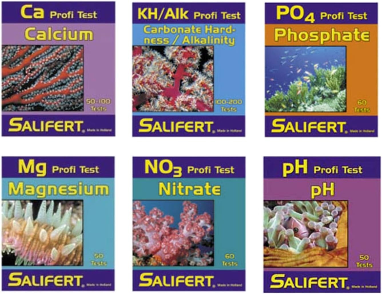 Aquarium Master Test Kit for Saltwater - 6 Tests for a Vibrant Marine Ecosystem
