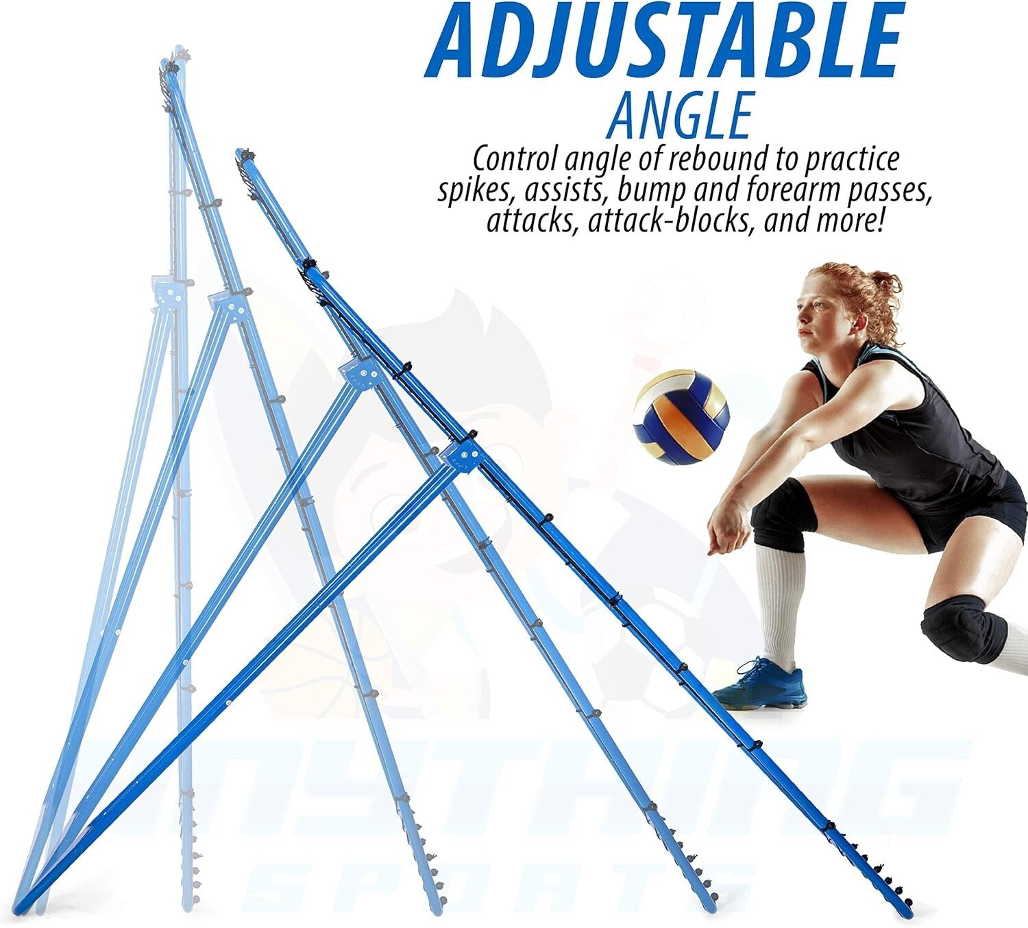 The Original Fully Adjustable 7x4 Volleyball Rebounder - Practice Your Skills