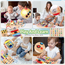 Load image into Gallery viewer, All-in-One Montessori Busy Board for Kids 1-3 - Fun Educational Learning Tool