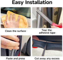 Load image into Gallery viewer, Self-Adhesive 40ft EPDM Rubber Seal Strip for Cars: Waterproof &amp; Shock Absorbing