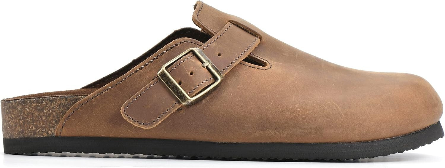 Cozy Women's Bari Clogs - Soft Suede and Buckle Detail for Everyday Comfort