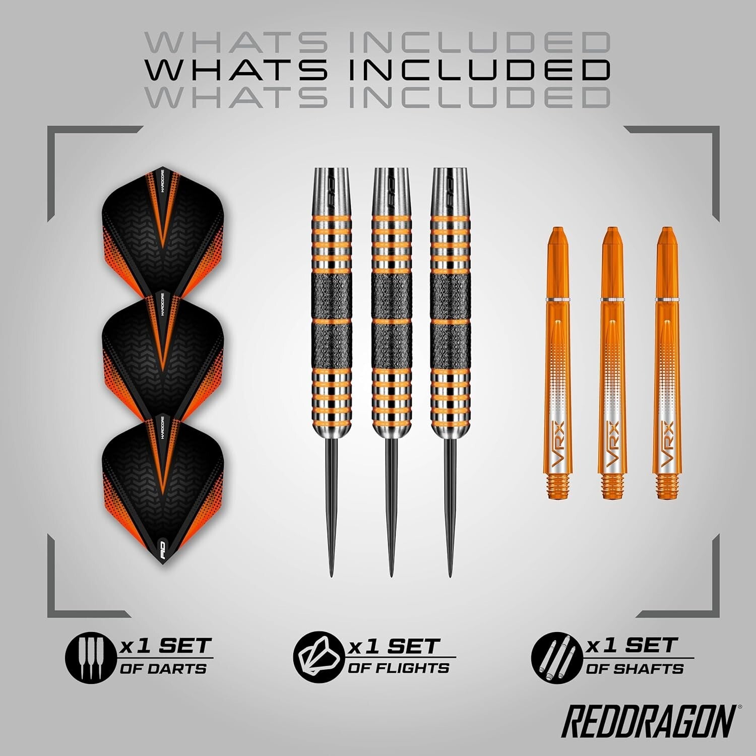 Amberjack Series 30G Premium Tungsten Darts Set with Flights and Shafts
