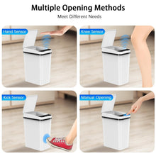 Load image into Gallery viewer, Slim Automatic Trash Can Bundle - Waterproof 2.5 Gallon Waste Bins for Home