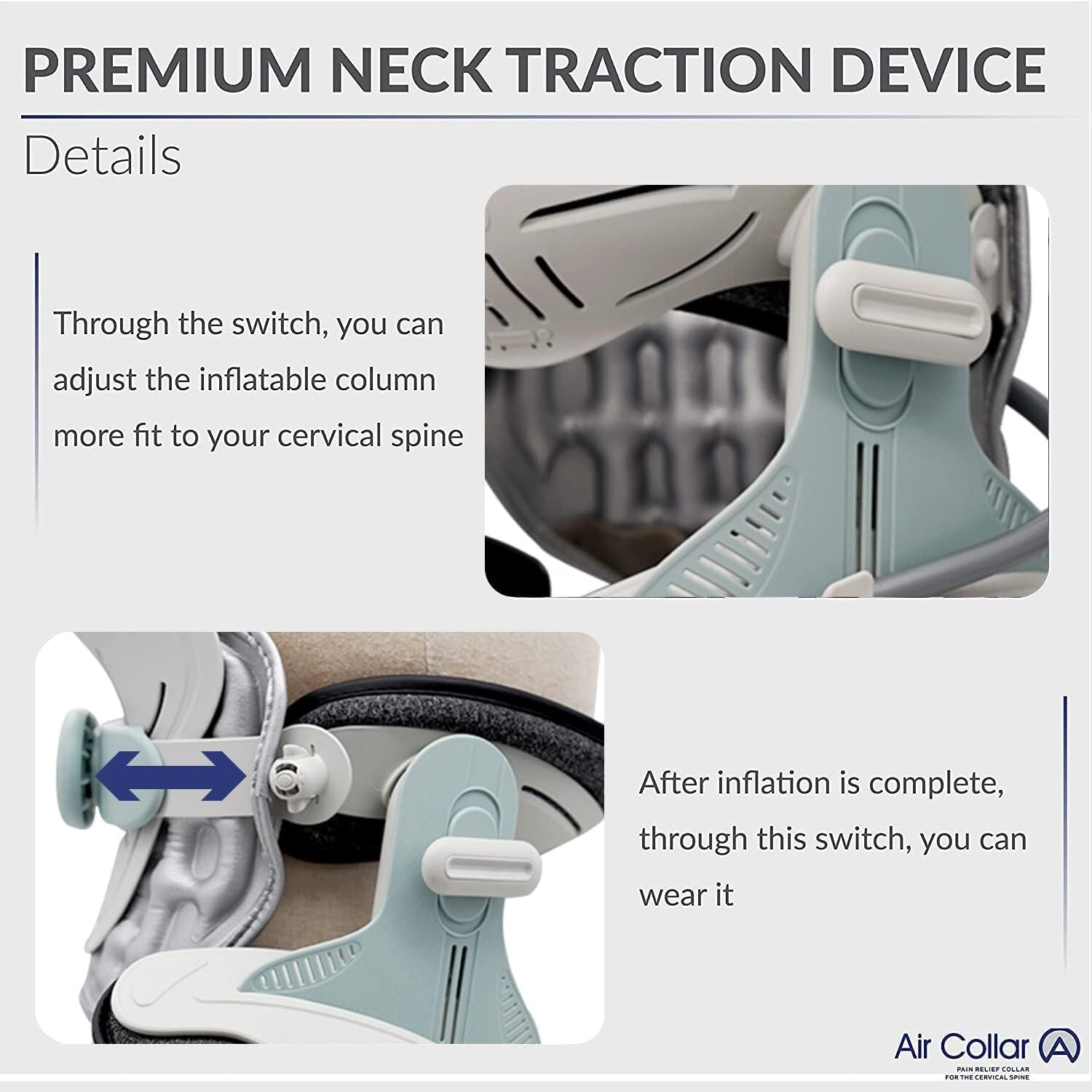 Cervical Traction Device for Natural Spine Alignment - Lightweight & Effective
