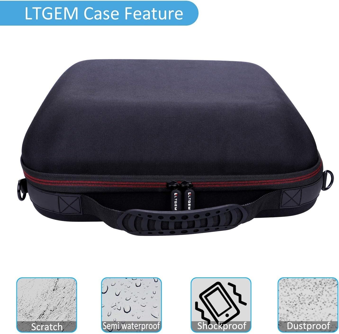 Lightweight Black & Gray Case for Cricut EasyPress 2/3 - Perfect Protection