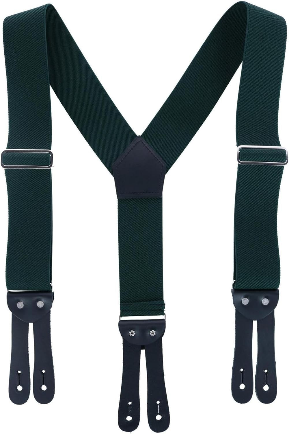 Adjustable 2-Inch Navy Blue Work Suspenders - Y-Back Design for Comfortable Fit