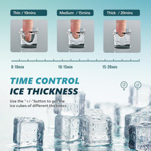 Load image into Gallery viewer, Portable Self-Cleaning Ice Cube Maker - 45Lbs Daily, 24 Cubes Every 13 Mins
