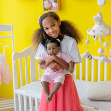 Load image into Gallery viewer, Realistic 20-Inch African American Reborn Doll with Soft Body - Perfect Gift Set