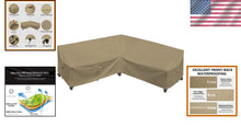 Load image into Gallery viewer, Premium Weather-Resistant V-Shaped Couch Cover - 600D Desert Khaki 90" x 90"