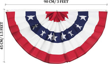 Load image into Gallery viewer, Patriotic Bunting Flags Bundle - Multiple Pieces with Grommets for Quick Setup