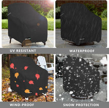 Load image into Gallery viewer, Secure-Fit Waterproof Swivel Patio Chair Covers, 2-Pack with Air Vents &amp; Straps