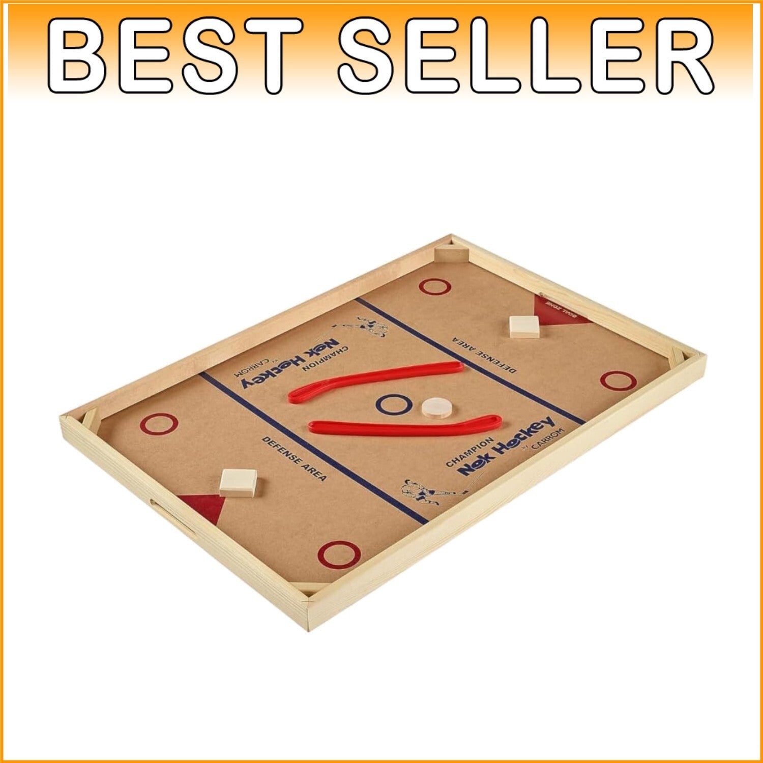 Family-Friendly Champion Nok Hockey Game - No Assembly Required for Instant Play