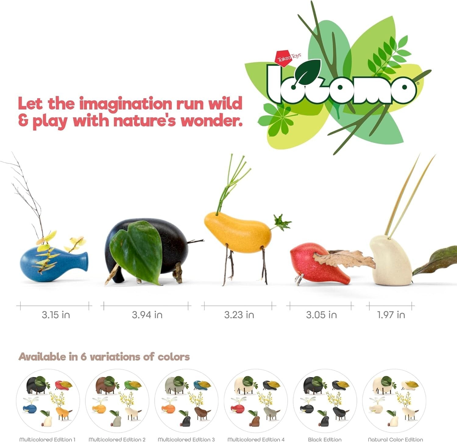 Nature-Inspired Montessori Wooden Animal Set - Perfect for Imaginative Learning