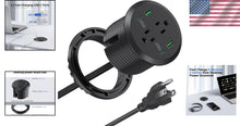 Load image into Gallery viewer, Versatile Desktop Power Station - 40W Charging Solution with Flush-Mount Design