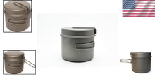 Load image into Gallery viewer, Compact and Lightweight 1600ml Titanium Pot with Foldable Pan - Hiking Essential